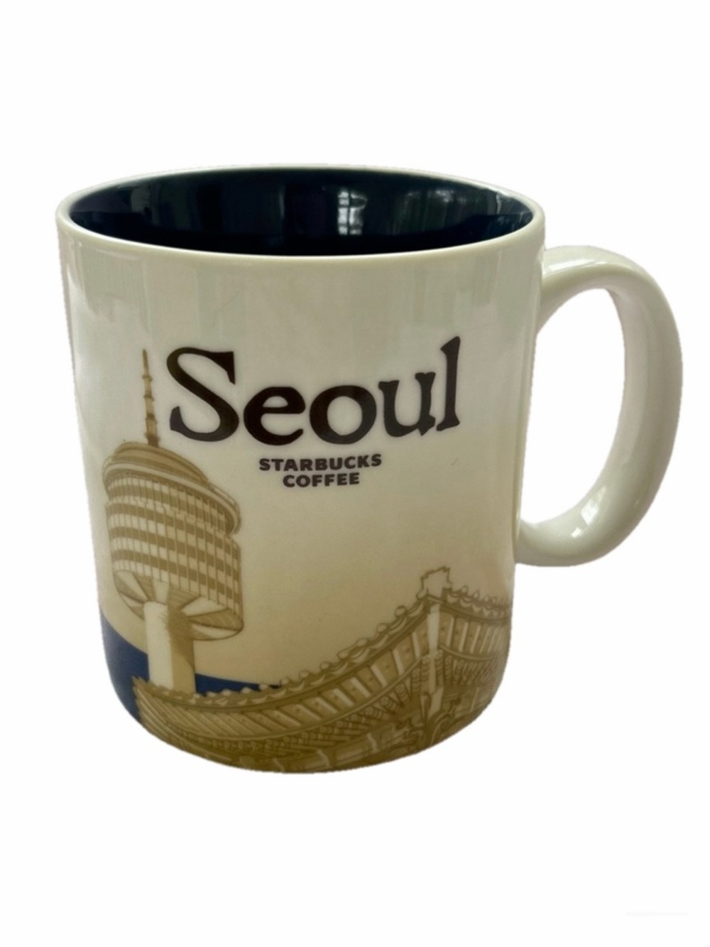 Starbucks Seoul Korea Collectors Series 2009 Ceramic Coffee Mug 16oz
